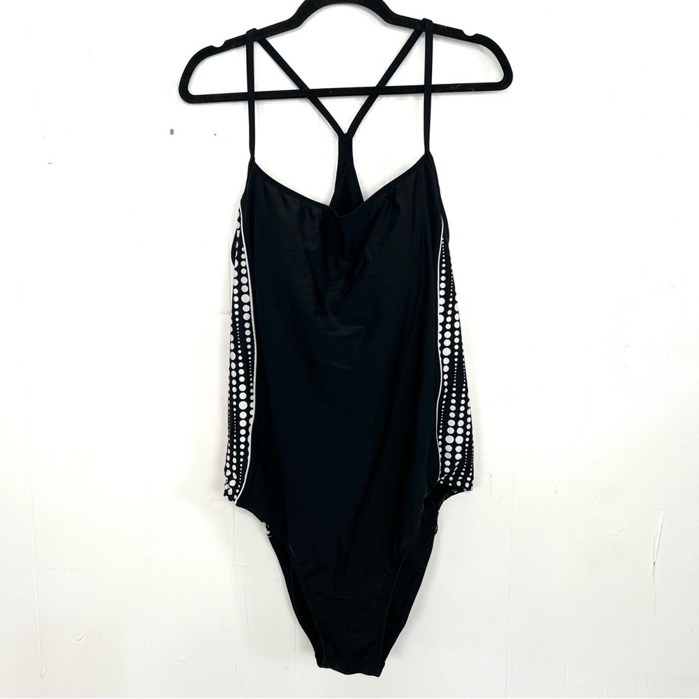 Catalina Black One-Piece Swimsuit 3X 22W-24W cg